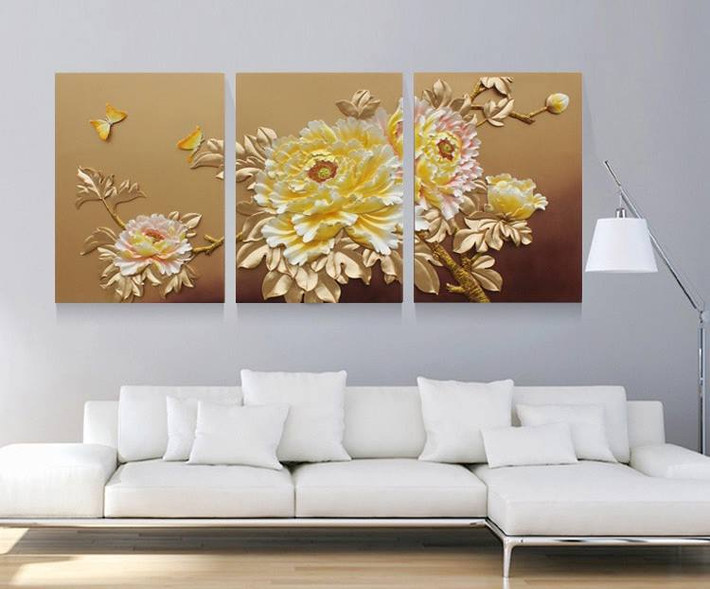 Tranh phù điêu 3D là dòng tranh có khả năng kiến tạo xa gần bằng các chi tiết chìm nổi với bố cục phức tạp, tinh xảo. Ảnh: Tuongxinh.