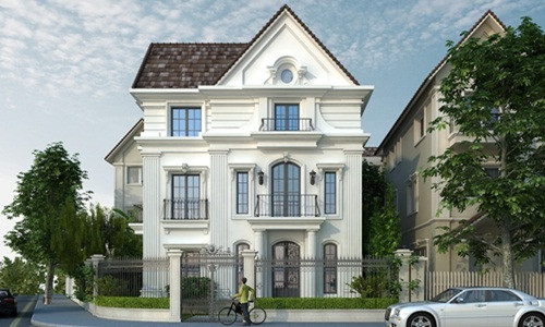 Biệt thự đơn lập sở hữu không gian vườn xung quanh thoáng đãng. Các chi tiết trang trí một cách tinh tế mang đến một công trình thật sự riêng biệt. Ảnh: Kientrucsuvietnam.