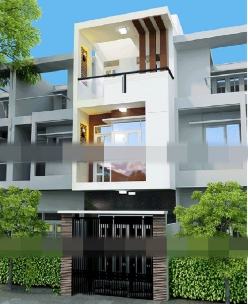 Vẻ đẹp của kiến trúc nhà phố 3 tầng thể hiện rất rõ qua sự cách tân thiết kế tinh tế, trẻ trung. Ảnh: Xaydungnhadepmoi.
