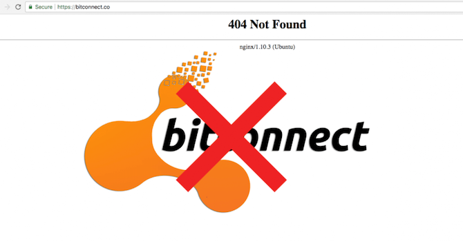 Ngày 17/1 vừa qua, trang chủ của sàn tiền ảo Bitconnect đăng thông báo "chính thức dừng hoạt động cho vay và tạm thời đóng sàn giao dịch nội bộ". Ảnh: BizLive.