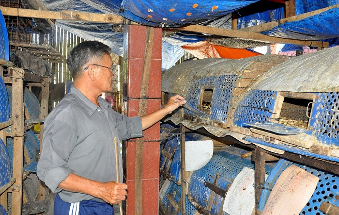 Với giá bán 300.000 đồng/kg, ông Ân thu về lợi nhuận khoảng hơn 100 triệu đồng. Ảnh: Doisongphaply.