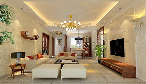Đèn chùm trang trí tạo cảm giác ấm cúng. Ảnh: Dbd.