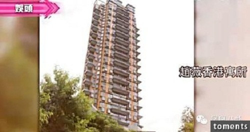Ở Hong Kong, Triệu Vy sở hữu 3 biệt thự và căn hộ cao cấp trị giá 120 triệu NDT (389 tỉ đồng).
