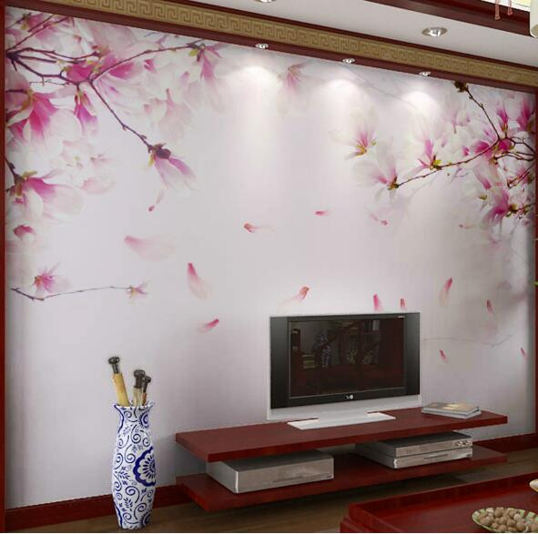 Vài nét chấm phá của cánh hoa đào cũng đủ sức làm không gian thêm ấm áp. Ảnh: AliExpress.