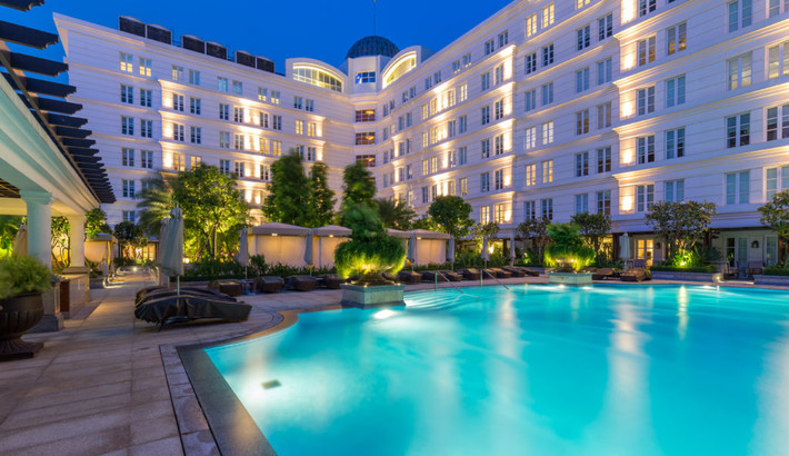 Khách sạn Park Hyatt Saigon có 252 phòng khách sang trọng, 21 phòng căn hộ, bể bơi rộng, spa hiện đại, các khu giải khát...Ảnh: Holiday Runway.