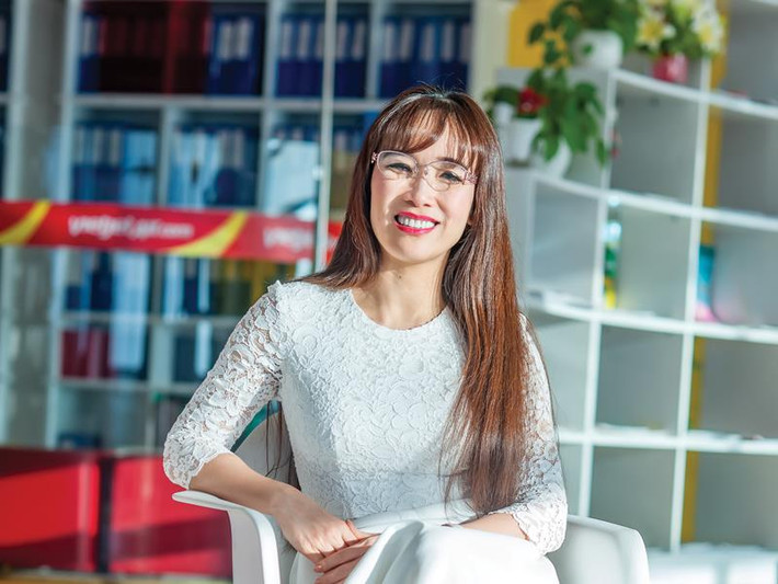 Đến ngày 31/12/2017, bà Nguyễn Thị Phương Thảo - CEO của VietJet Air, Phó chủ tịch thường trực Hội đồng quản trị HDBank sở hữu khối tài sản ròng 2,5 tỷ USD. Ảnh: Baodautu.