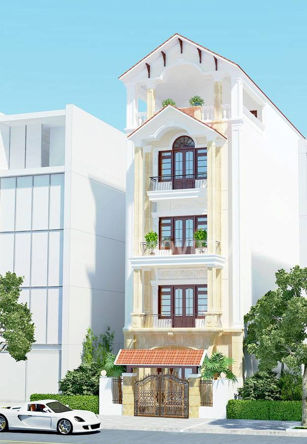 Phong cách trang nhã tạo nên vẻ đẹp thanh thoát cho ngôi nhà. Ảnh: Kientrucadong.