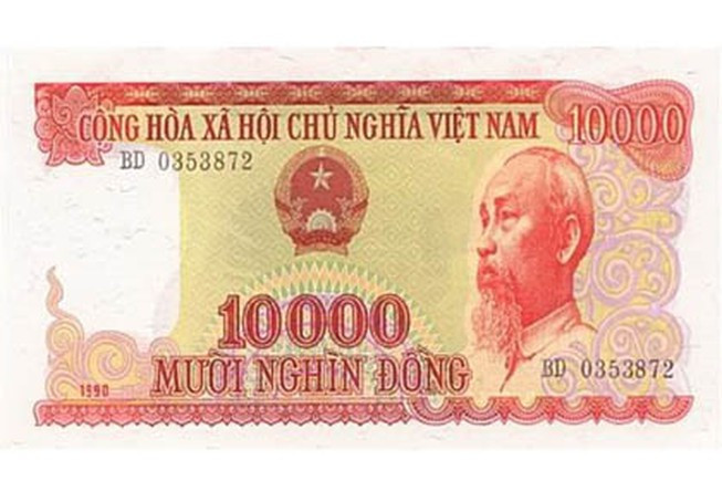 Tờ tiền giấy 10.000 đồng được coi là "hoa hậu" tiền cotton ra đời vào năm 1993 và không còn giá trị lưu hành kể từ 1/1/2013.