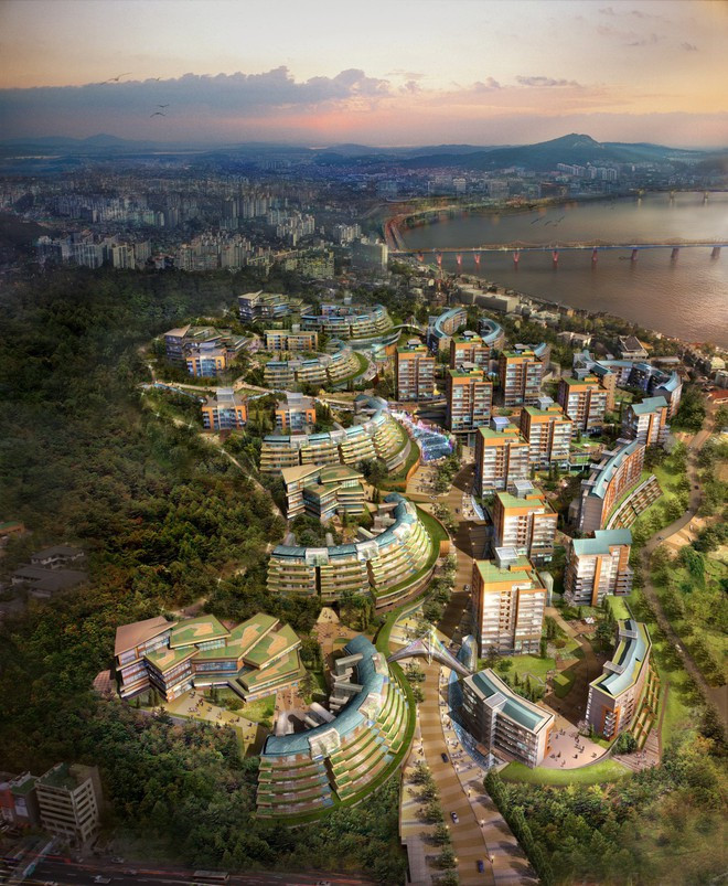 Từ tháng 3/2019, Bi Rain và Kim Tae Hee mỗi người tậu 1 căn hộ tại khu Hannam The Hill - khu villa căn hộ cao cấp phức hợp đắt đỏ nhất Seoul vào tháng 8/2018. Ảnh: Newsen.