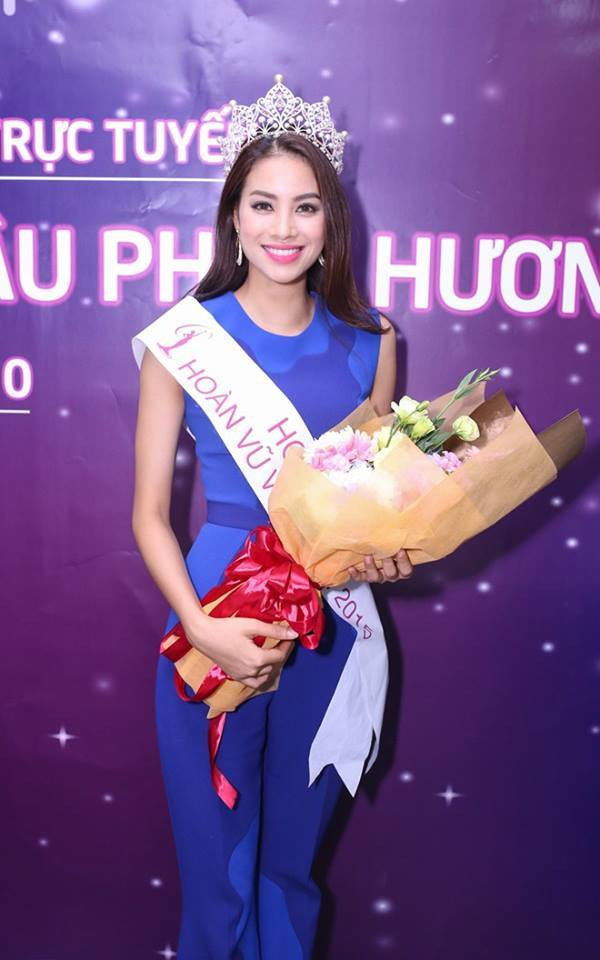 Sau ngày đăng quang, Phạm Hương tất bật với các hoạt động khác nhau. Cô đi giao lưu với độc giả, từ thiện và cùng ban tổ chức đi gặp gỡ, cảm ơn các nhà tài trợ.
