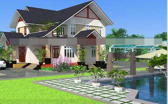 Biệt thự vườn mái thái dần chiếm lĩnh thị trường khi được đông đảo người lựa chọn trong năm 2017. Năm tới, chắc chắn kiến trúc này vẫn là mẫu nhà yêu thích của nhiều gia chủ. Ảnh: Houseland.