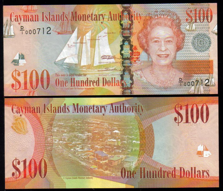 So với đồng USD, 1 đồng dollar Cayman (KYD) bằng 1,21 USD. Điểm thu hút nhất của đồng tiền này là dãy màu sắc thay đổi từ màu xanh nhẹ nhàng đến hồng và cam sặc sỡ. Ảnh: Alux.