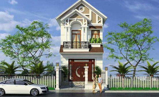 Nhà xây dựng mộc mạc kiểu dáng đơn giản phù hợp với lối sống của những gia đình ở nông thôn. Ảnh: Thietkenhadepaau.