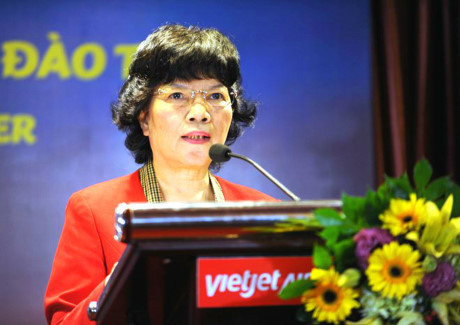 Bà Nguyễn Thanh Hà, nguyên Cục phó - Cục Hàng không Việt Nam là con gái cố Đại tướng Nguyễn Chí Thanh. Cùng với bà Thảo, bà Hà đã có những dấu ấn quan trọng làm nên một Vietjet. Ảnh: Baophapluat.