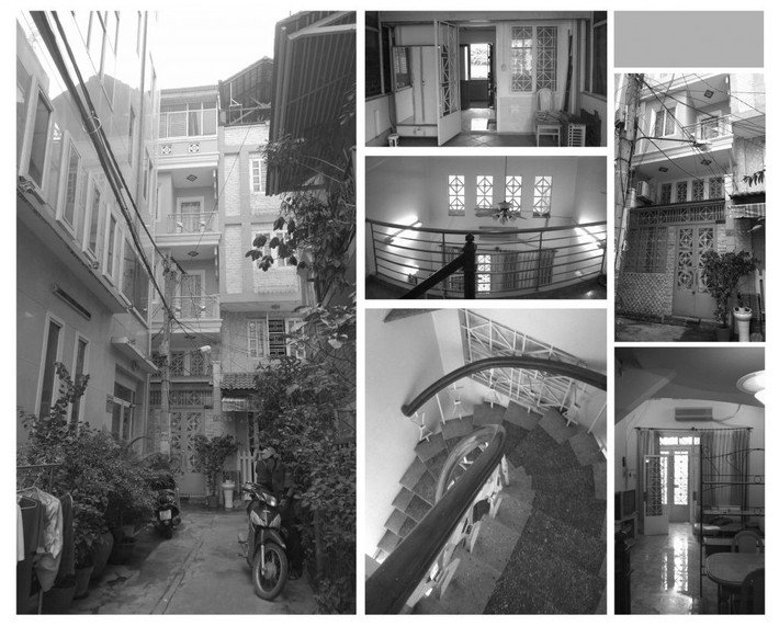 Nằm trong một hẻm nhỏ ở Sài Gòn, ngôi nhà 4 tầng trước đây luôn chật hẹp và bí bách vì cách bố trí thiếu khoa học.