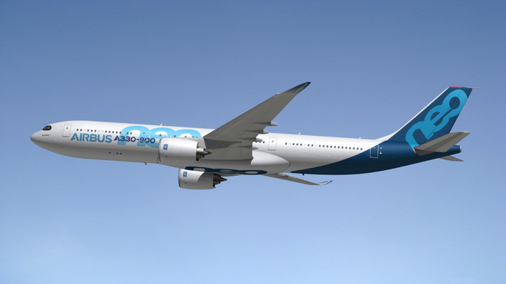 Theo kế hoạch, máy bay A330-900neo sẽ bay chính thức vào giữa năm 2018. Trong khi đó, mẫu máy bay A30-800neo sẽ được lắp ráp vào năm 2019. Ảnh: Emigepa.