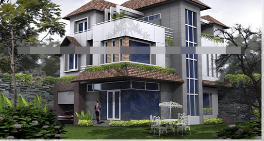 Cây xanh trên mái là điểm nhấn nổi bật nhất của căn biệt thự vườn. Ảnh: House.