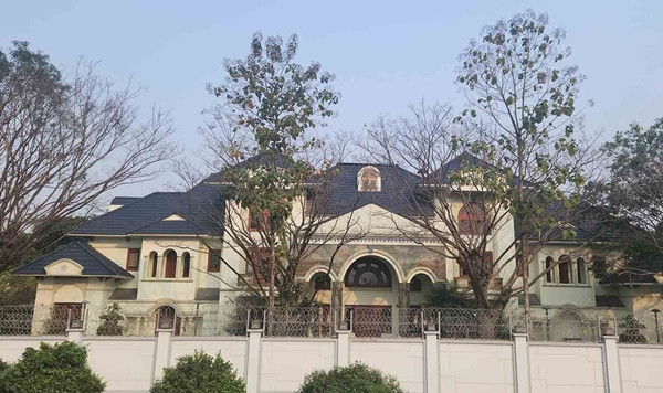 Biệt phủ của Hậu "Pháo" trước đây thuộc địa bàn xã Tam Phúc nhưng hiện nay đã được sáp nhập vào thị trấn Vĩnh Tường. Ảnh: Vietnamnet