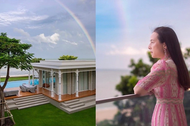 Nữ tài phiệt cũng thường xuyên chia sẻ những khung hình sang trọng của căn biệt thự nghỉ dưỡng trên Instagram cho bạn bè, người thân cùng người hâm mộ chiêm ngưỡng. Ảnh: Chụp màn hình