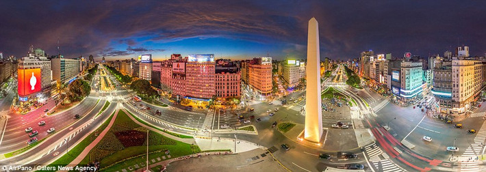 Đường phố thoáng đãng ở Buenos Aires, Argentina. (Nguồn: Daily Mail)