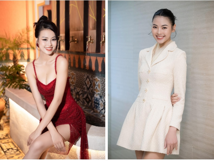Á hậu Đào Thị Hiền là em gái của Top 5 Hoa hậu Hoàn vũ Việt Nam 2019 Đào Thị Hà. Hai sinh ra và lớn lên tại Đô Lương, Nghệ An. Ảnh: PhunuVietNam