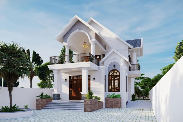 Bên cạnh yếu tố thẩm mỹ, nhà mái thái 2 tầng đảm bảo tuyệt đối công năng sử dụng. Ảnh: Noithatugia