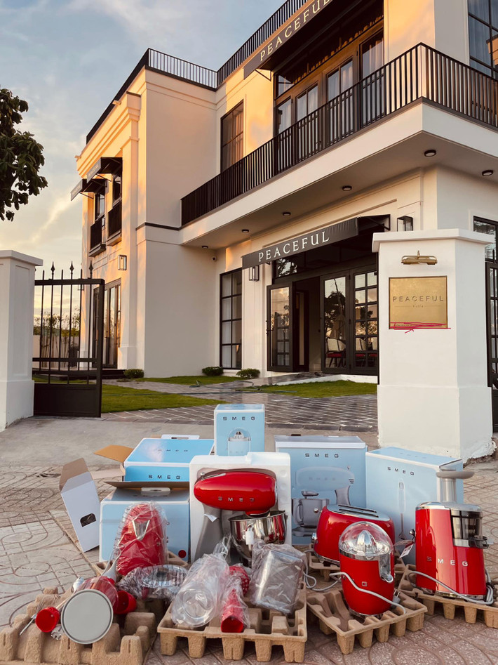 Biệt thự mới của Quốc Trường khởi công vào tháng 4/2021 và vừa hoàn thành trong đầu năm nay. Ảnh: FBNV