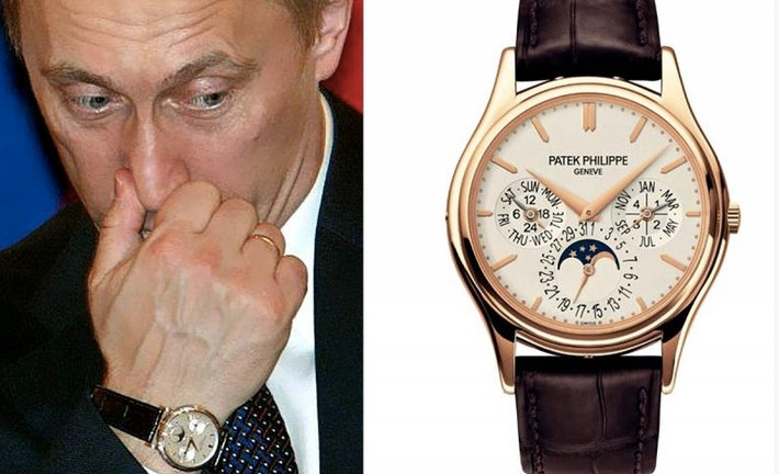 Ông Putin cũng nhiều lần đeo chiếc đồng hồ Patek Philippe Perpetual Calendar được làm bằng vàng 18k.