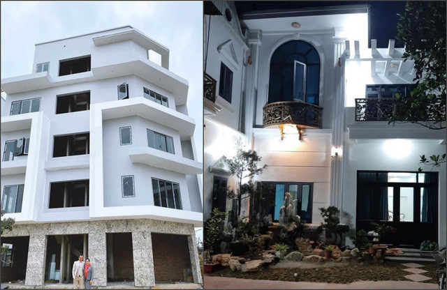Biệt thự gồm 5 tầng, có khu vườn rộng rãi với nhiều tiểu cảnh công phu, ai cũng biết giá trị của ngôi nhà không hề nhỏ. Ảnh: FBNV