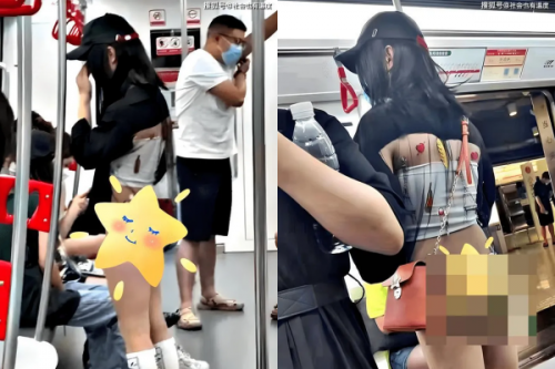 Trước đó, không ít lần netizen từng phải lên tiếng về những màn ăn mặc phản cảm trên tàu điện ngầm tại các nước như Trung Quốc, Thái Lan....