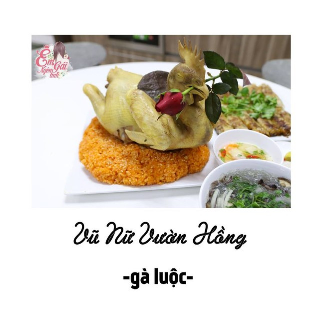 Gà luộc thì biến thành Vũ nữ vườn hồng.