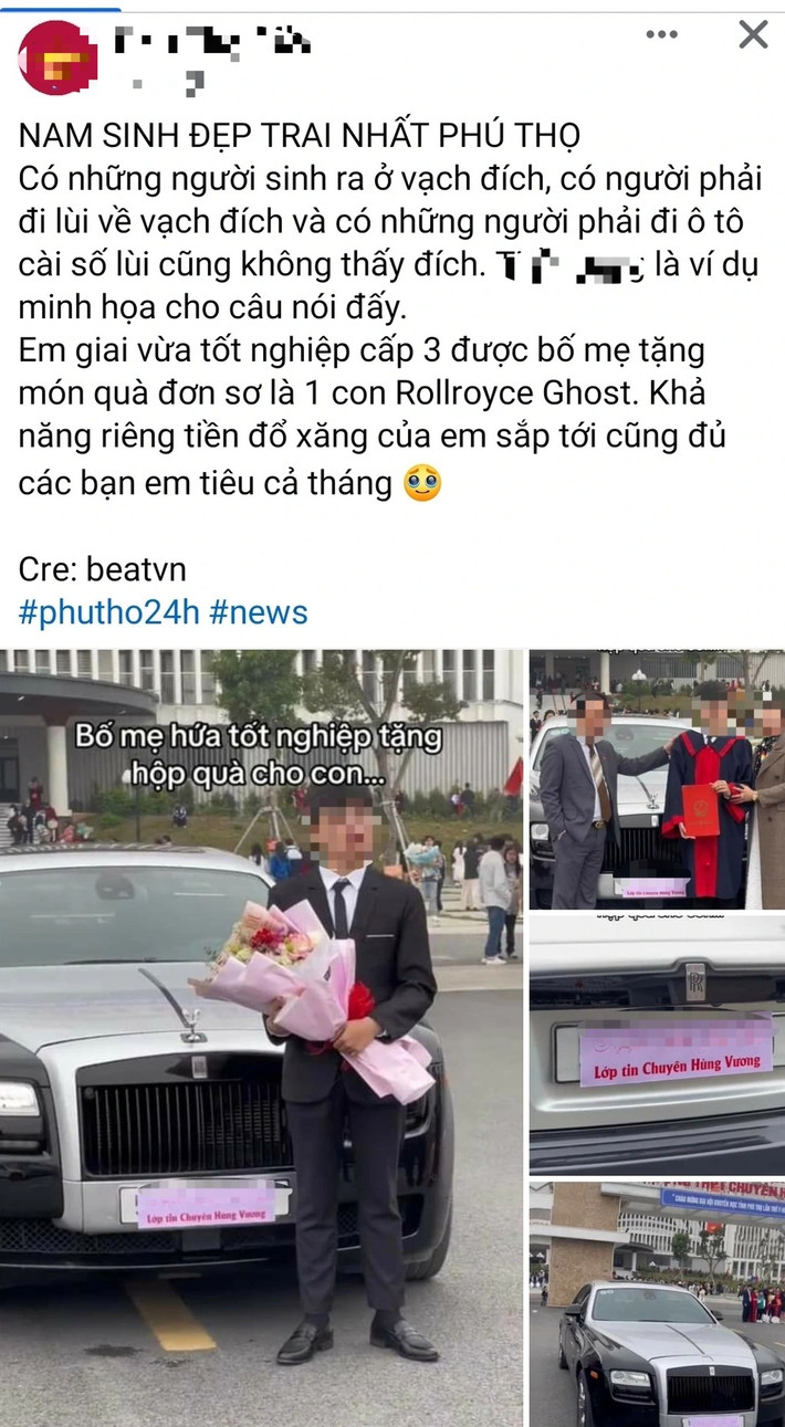 Bên cạnh đó, giáo viên chủ nhiệm lớp chuyên Tin của nam sinh này cho biết, những người chụp ảnh cùng nam sinh là các bác của em.