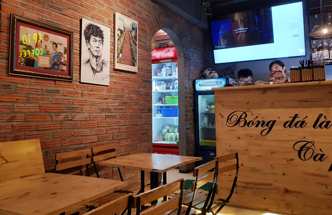 Cơ sở ở Hà Nội vẫn đúng chất “Công Phượng”, thiết kế đơn giản nhưng vẫn có nét riêng. Ảnh: Thietkemoon.