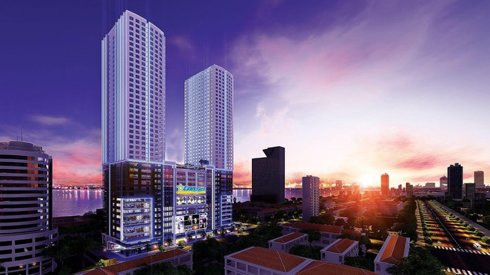 Tòa nhà gồm 40 tầng và 3 tầng hầm. Từ tầng 1 đến tầng 13 là trung tâm thương mại và dịch vụ tiện ích, tầng 14 đến 40 là căn hộ để ở hoặc kinh doanh. Ảnh: Internet.