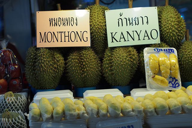 Mỗi năm chỉ có khoảng vài trăm quả sầu riêng kanyao được bán ra thị trường. Ảnh: Bangkok Post.