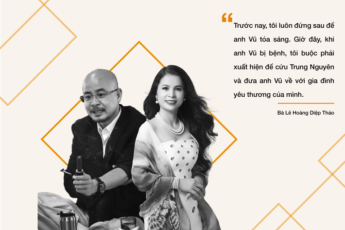 Những ồn ào lần này có lẽ bắt nguồn từ lệnh cưỡng chế yêu cầu trả con dấu của Tập đoàn Trung Nguyên đối với bà Lê Hoàng Diệp Thảo. Ông Đặng Lê Nguyên Vũ và vợ cũ liên tục đưa ra những thông tin đối lập, cũng như những quan điểm trái ngược trên truyền thông. Chia sẻ trên Facebook, bà Thảo khẳng định làm mọi việc để "cứu Trung Nguyên và đưa anh Vũ về với gia đình yêu thương".