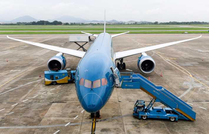 Trong đó, đội máy bay thân rộng có tổng cộng 5 chiếc Boeing 787-10; 11 chiếc Boeing 787-9 và 14 chiếc Airbus A350. Ảnh: VietnamAirlines