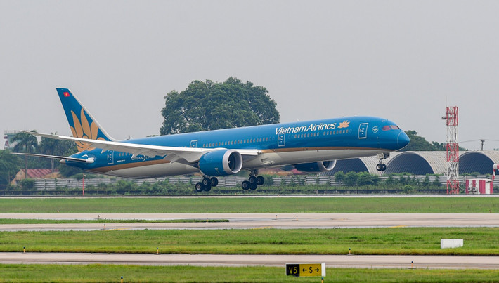 Máy bay Boeing 787-10 có cấu hình 367 ghế với 2 khoang Thương gia (24 ghế) và Phổ thông (343 ghế). Ảnh: Baohaiduong
