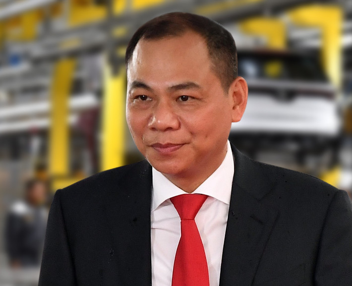 Tỷ phú Phạm Nhật Vượng, Chủ tịch Tập đoàn Vingroup là người giàu nhất Việt Nam với khối tài sản ròng 4,2 tỷ USD, theo Forbes. Ông cũng đứng thứ 773 trên bảng xếp hạng những người giàu nhất thế giới. Ảnh: Vietnamnet
