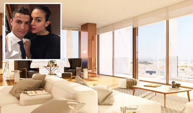 Tại thành phố Lisbon (Bồ Đào Nha), Cristiano Ronaldo chi 6 triệu bảng (khoảng 185 tỷ đồng) để mua lại căn penthouse với diện tích gần 1.000 mét vuông, nằm cạnh công viên Eduardo với tầm nhìn rất đẹp. Ảnh: Getty
