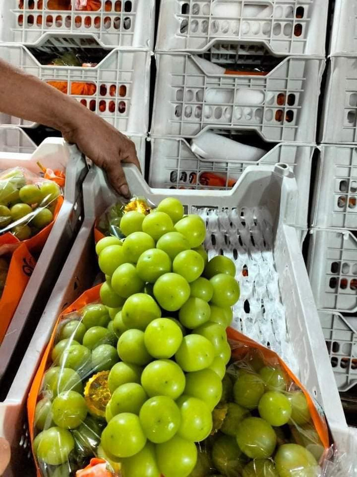 Đây cũng là mức giá rẻ nhất kể từ khi nho sữa Trung Quốc xuất hiện tại chợ Việt. Ảnh: Fcebook