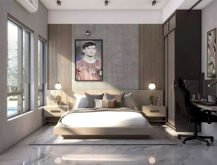 Chỉ nhìn qua một góc nho nhỏ, ngôi nhà của Hoàng Đức cũng đủ khiến nhiều người trầm trồ bởi sự bề thế. Ảnh: FBNV