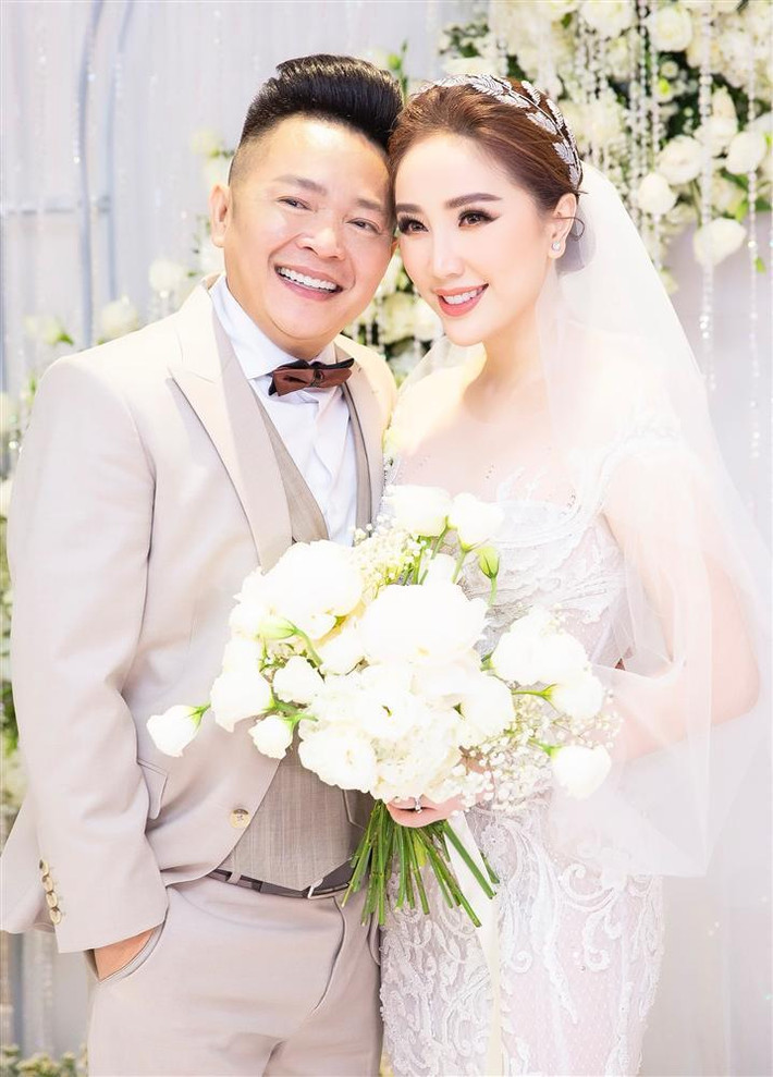 Cuối năm 2019, Bảo Thy lên xe hoa cùng doanh nhân Phan Lĩnh. Ảnh; FBNV