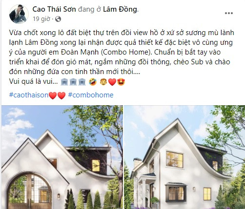 Mới đây, Cao Thái Sơn khiến dân tình không khỏi ngỡ ngàng khi vừa chốt đất nền tại Lâm Đồng.
