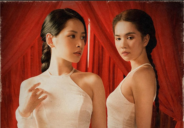 Cũng từ đó, người đẹp Ngọc Trinh và Chi Pu trở thành cặp chị em thân thiết mới của showbiz Việt.