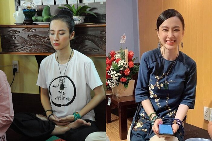 Dù bị chụp hay quay bất ngờ thì nhan sắc của Angela Phương Trinh cũng nhận được nhiều lời khen ngợi. Dễ dàng thấy được rằng, kể từ khi cô nàng rời bỏ showbiz một lòng hướng Phật, dung nhan càng ngày càng trở nên phúc hậu, hiền thục.