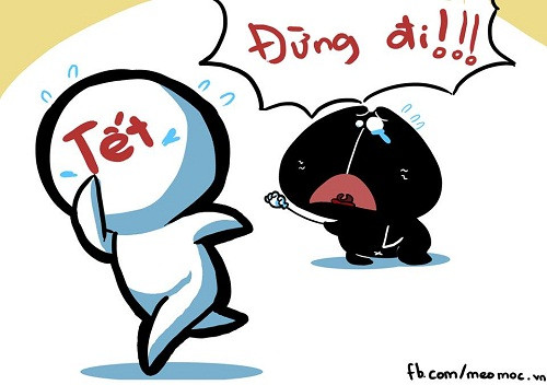 Cảm giác hối tiếc khi Tết chạy đi.