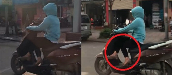Nữ ninja Lead thể hiện màn đi xe vắt chân và nhận không ít lời chỉ trích từ CĐM.