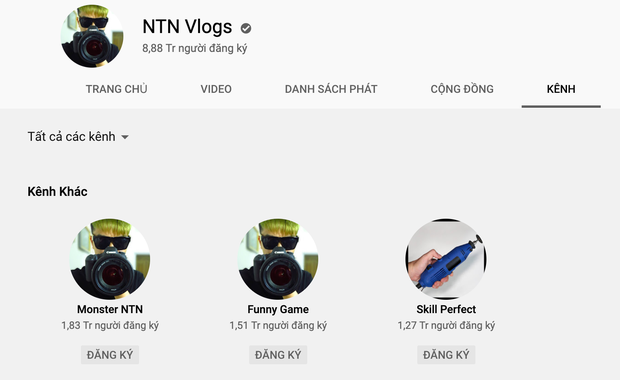 Hiện tại, NTN sở hữu 4 kênh Youtube với lượng follow khủng. Riêng kênh NTN Vlogs có hơn 1,9 tỷ lượt xem. Theo một số thống kê, ước tính chàng trai Thái Bình có thể thu về khoảng từ hơn 71.000 USD - 1,1 triệu USD/năm (khoảng 1,7 tỷ đồng - 26 tỷ đồng) từ việc làm Youtuber.