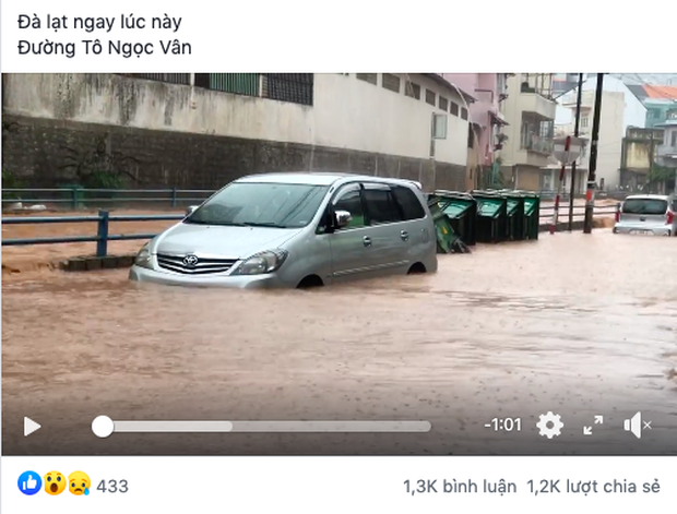 Mới đây, cư dân mạng tiếp tục hoang mang với loạt hình ảnh Đà Lạt ngập lụt, cho thấy thành phố mộng mơ này đang chìm trong biển nước.